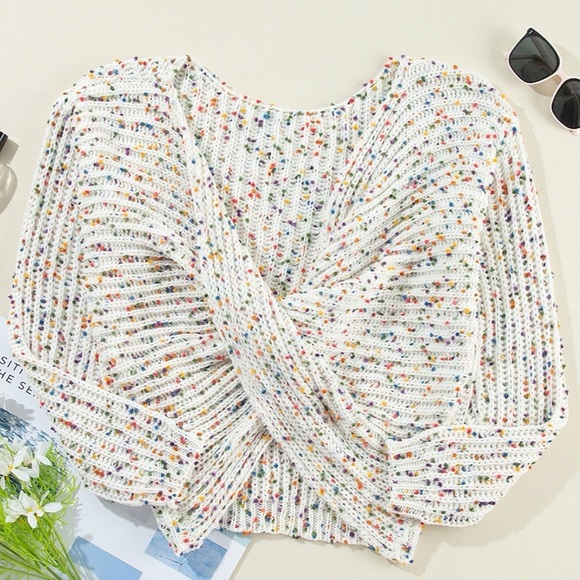 Twisted Confetti Boat Neck Sweater - Picture 8 of 9